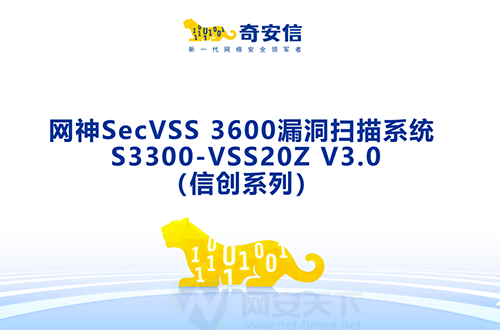 奇安信網神SecVSS 3600漏洞掃描系統 S3300-VSS20Z V3.0(信創系列)